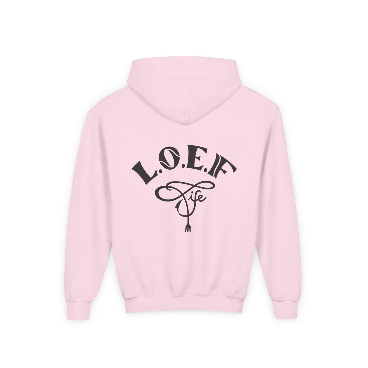 L.O.E.F Foodie 4Life Young Hoodie (Fiery Red)