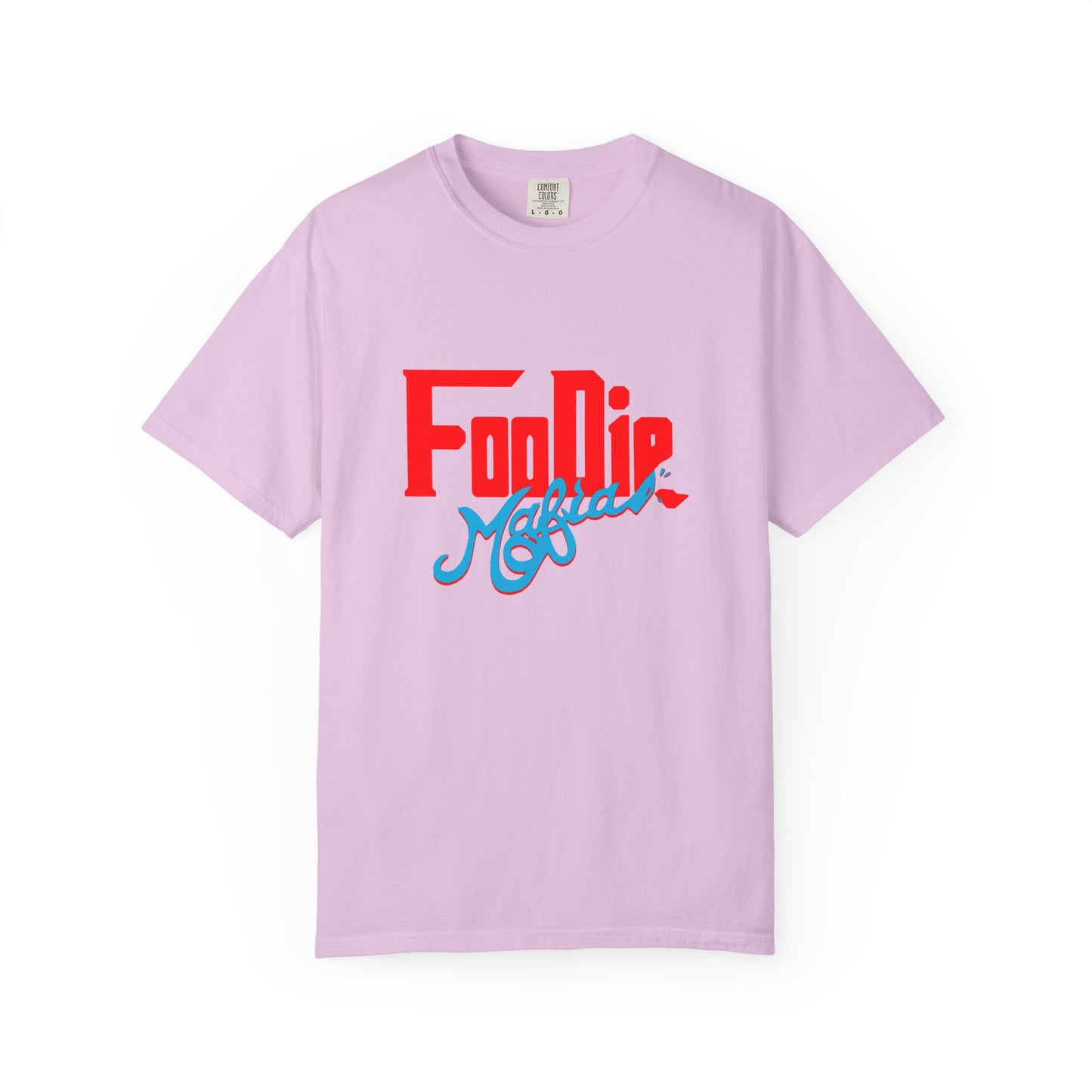 L.O.E.F Red Foodie Mafia Unisex Tee Shirt (Sky Blue)