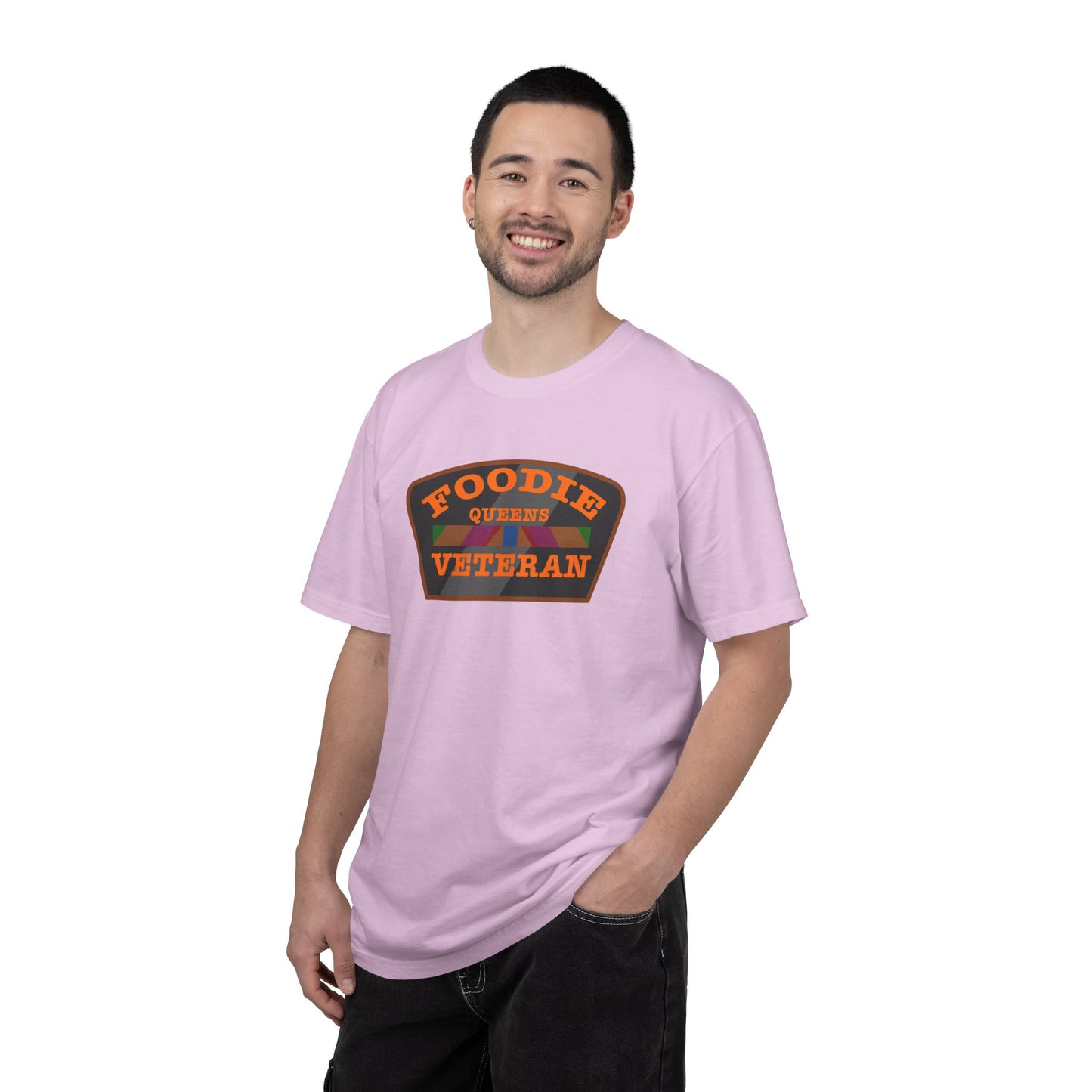 L.O.E.F Foodie Veteran QUEENS Unisex Tee Shirt (Orange)