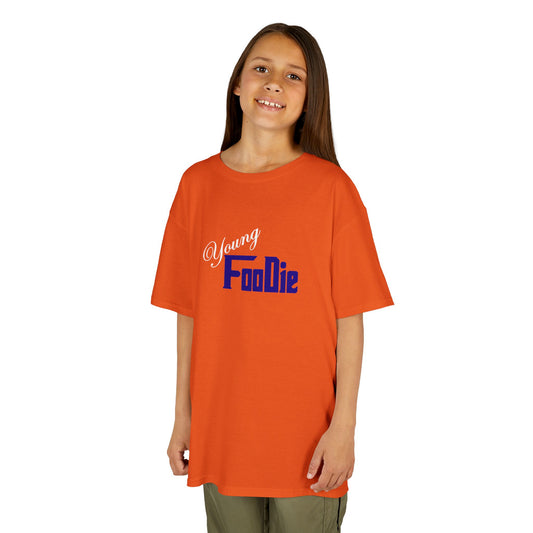 L.O.E.F White Young Foodie Kids Tee Shirt (Dark Blue)