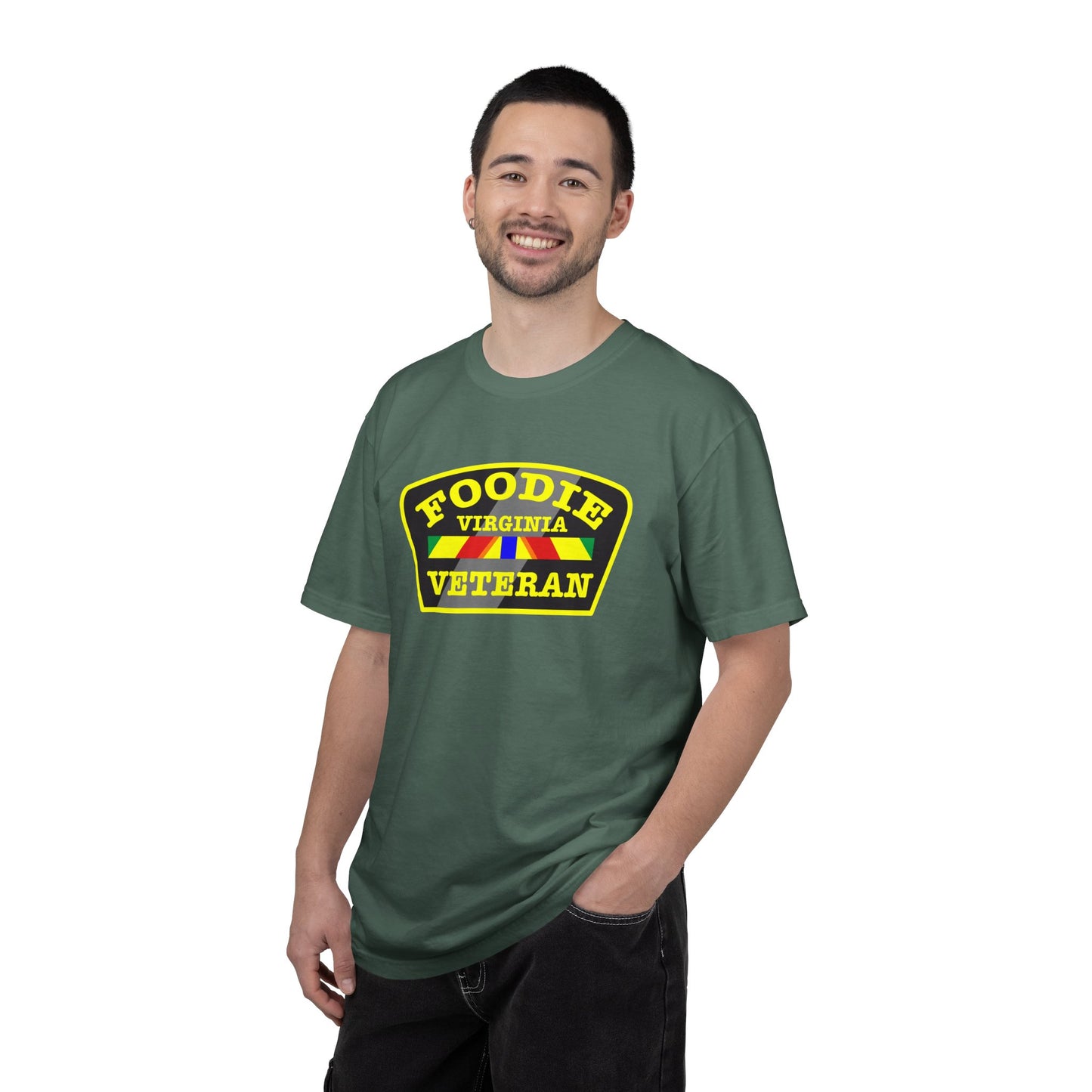 L.O.E.F Foodie Veteran VIRGINIA Unisex Tee Shirt (Yellow)