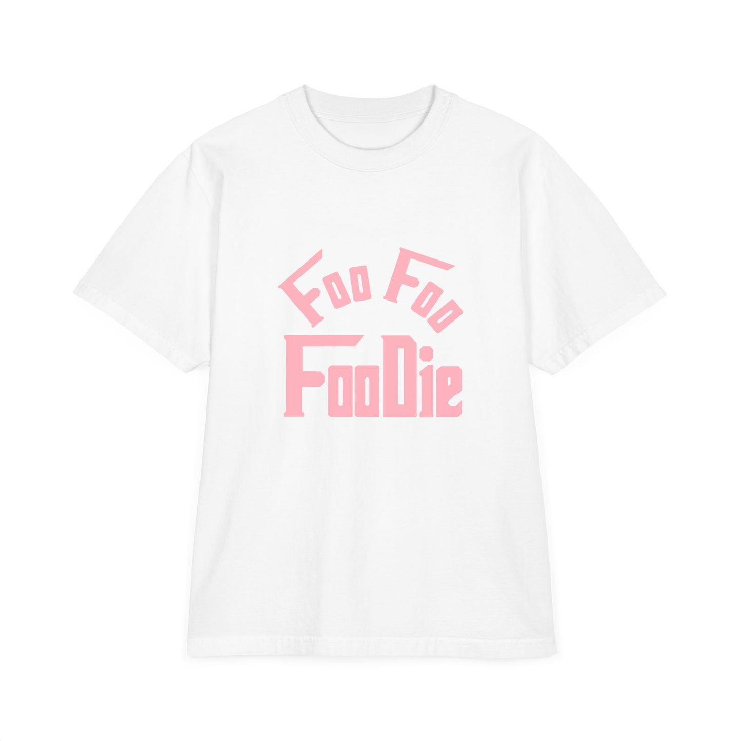 L.O.E.F Unisex FOO FOO FOODIE Tee Shirt (Soft Pink)