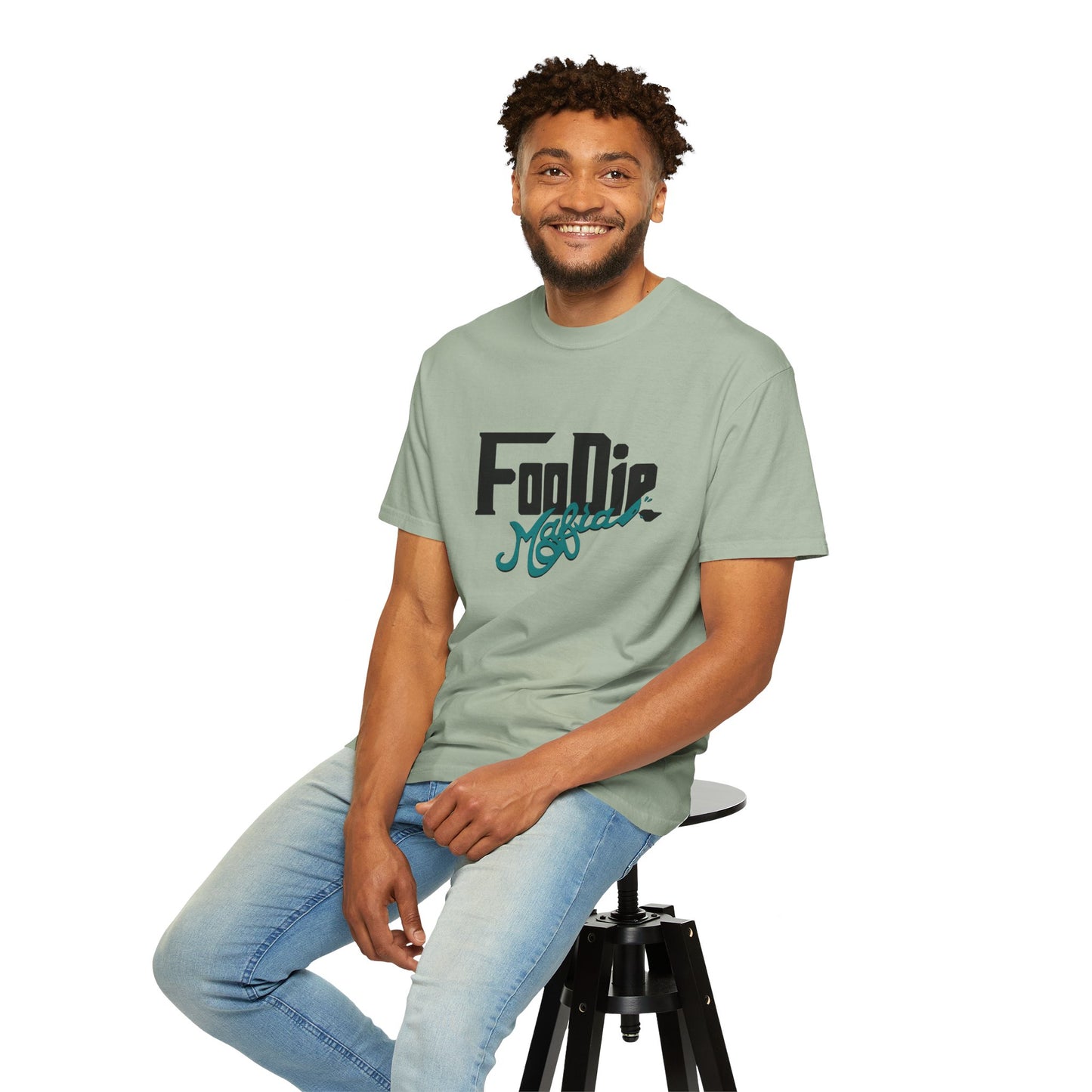 L.O.E.F Foodie Mafia Unisex Tee shirt (Teal)