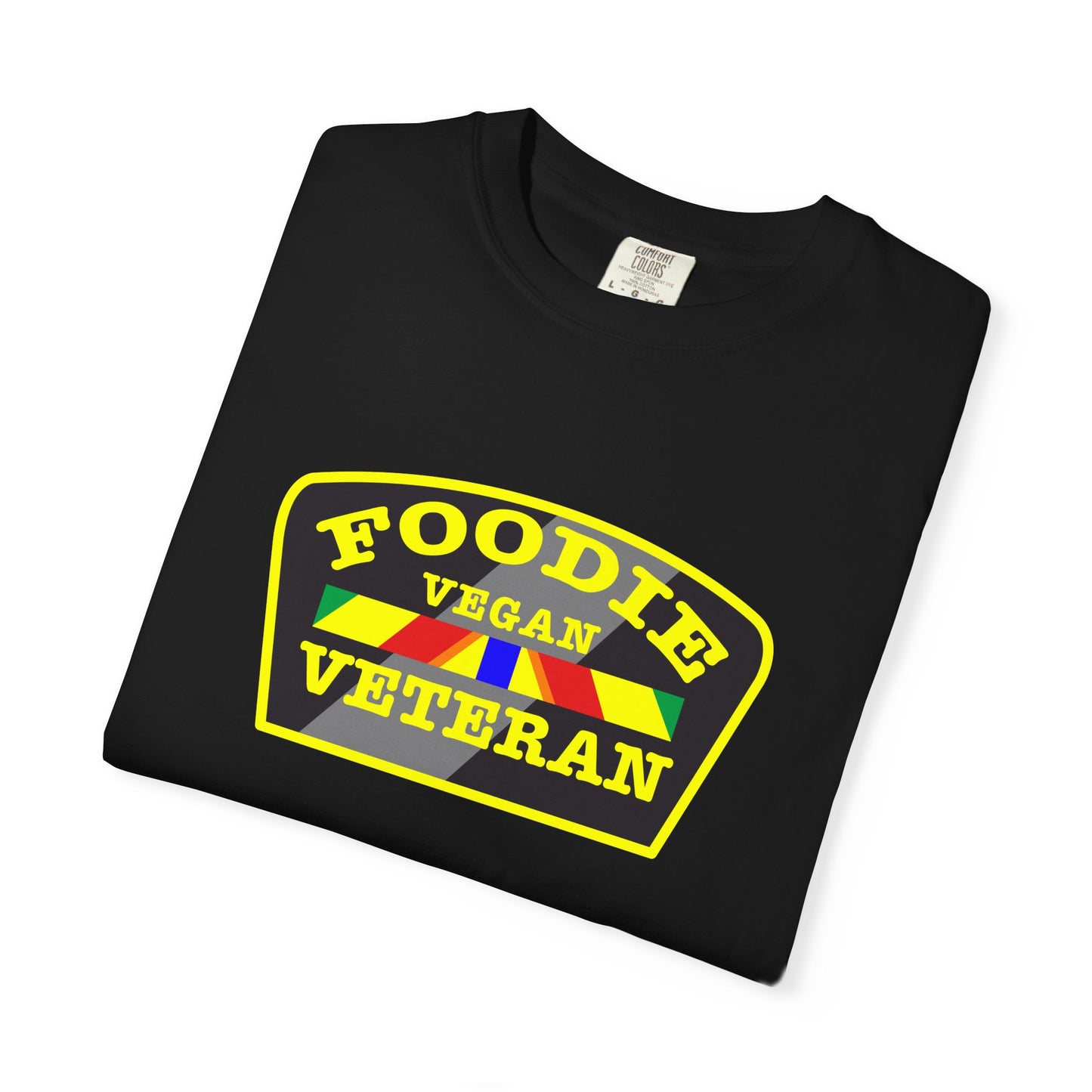 L.O.E.F Foodie Veteran VEGAN Unisex Tee Shirt (Yellow)