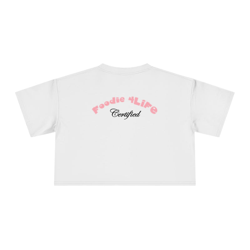 L.O.E.F Foodie 4Life Certified Crop Tee (Soft Pink)