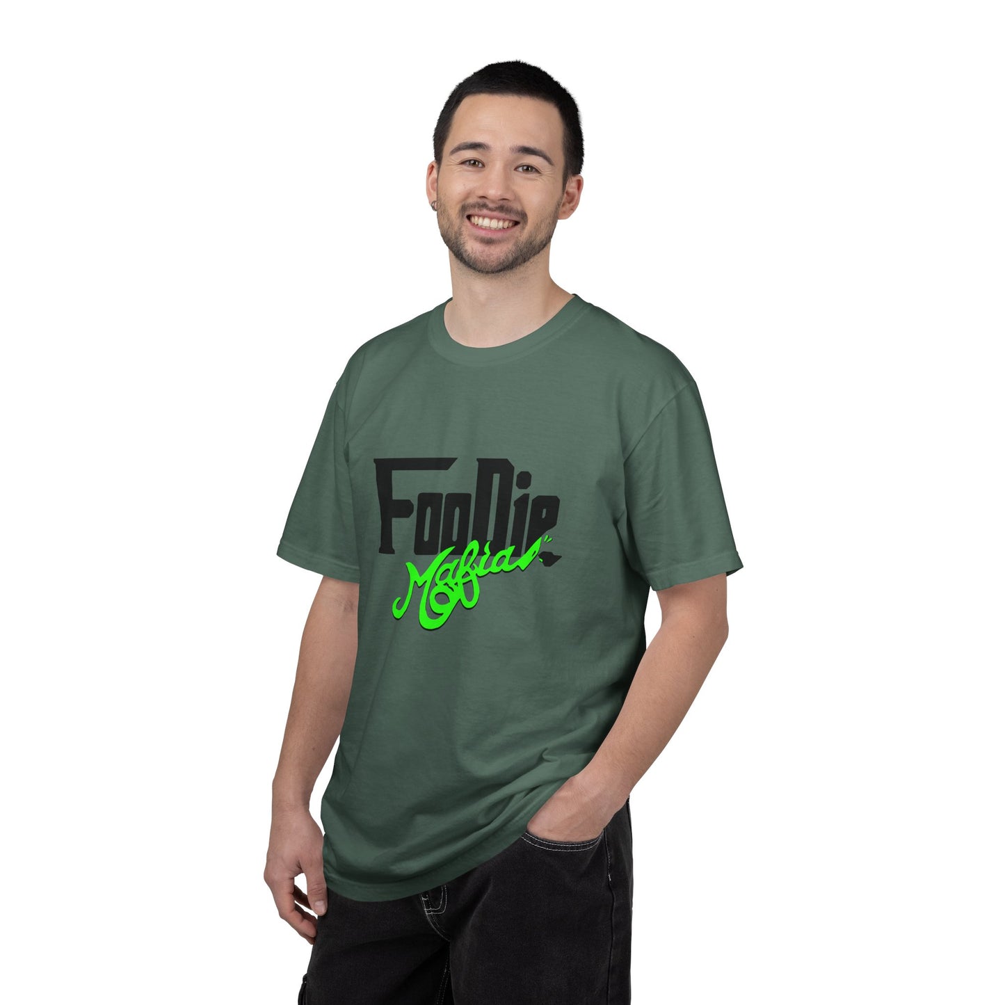 L.O.E.F Foodie Mafia Unisex Tee Shirt (Neon Green)