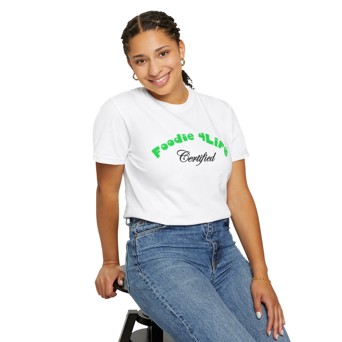 L.O.E.F Foodie 4Life Certified Unisex Tee Shirt (Machalite Green)