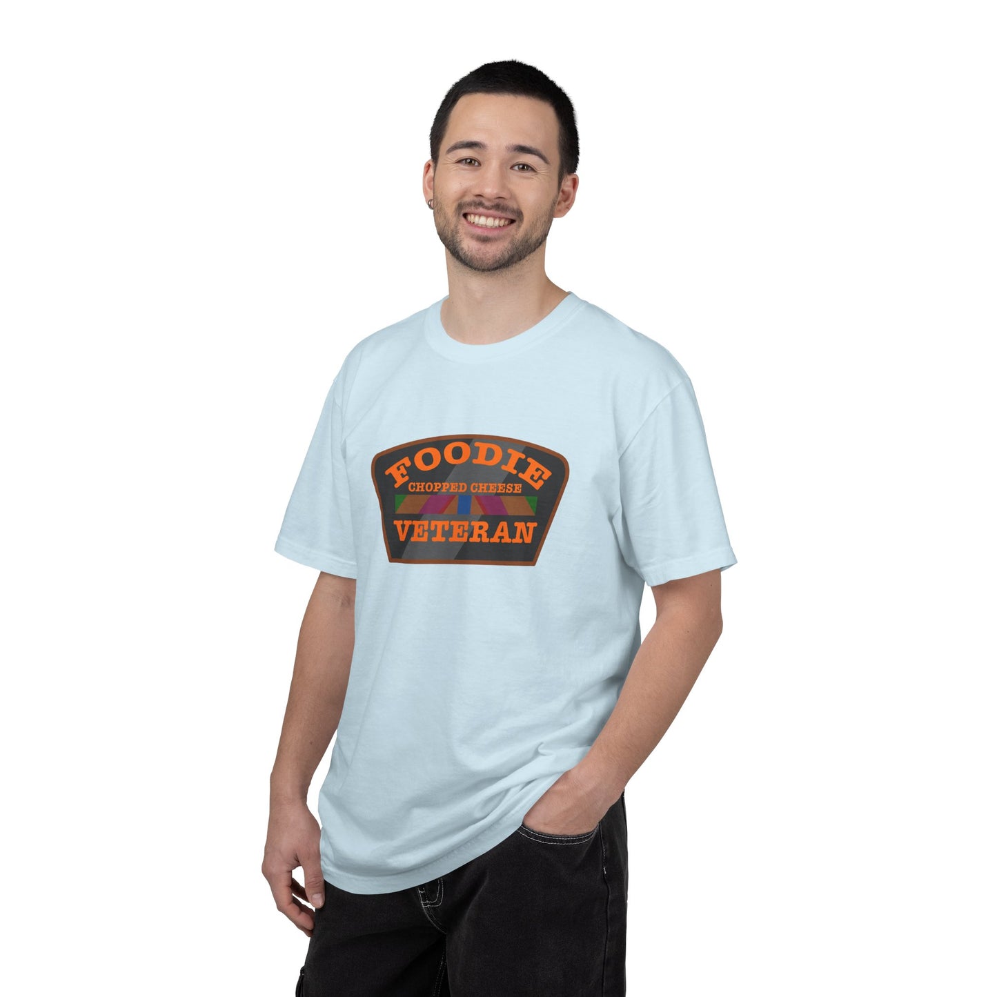 L.O.E.F Foodie Veteran Chopped Cheese Unisex Tee Shirt (Orange)