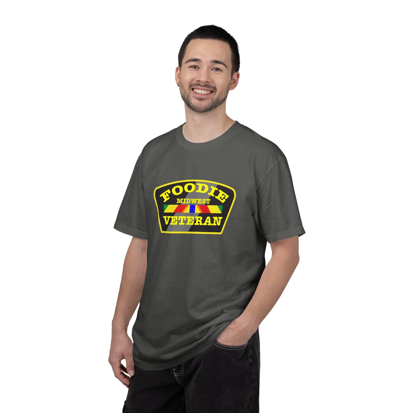 L.O.E.F Foodie Veteran MIDWEST Unisex Tee Shirt (Yellow)