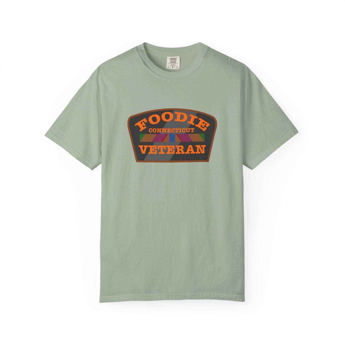 L.O.E.F Foodie Veteran CONNECTICUT Unisex Tee Shirt (Orange)