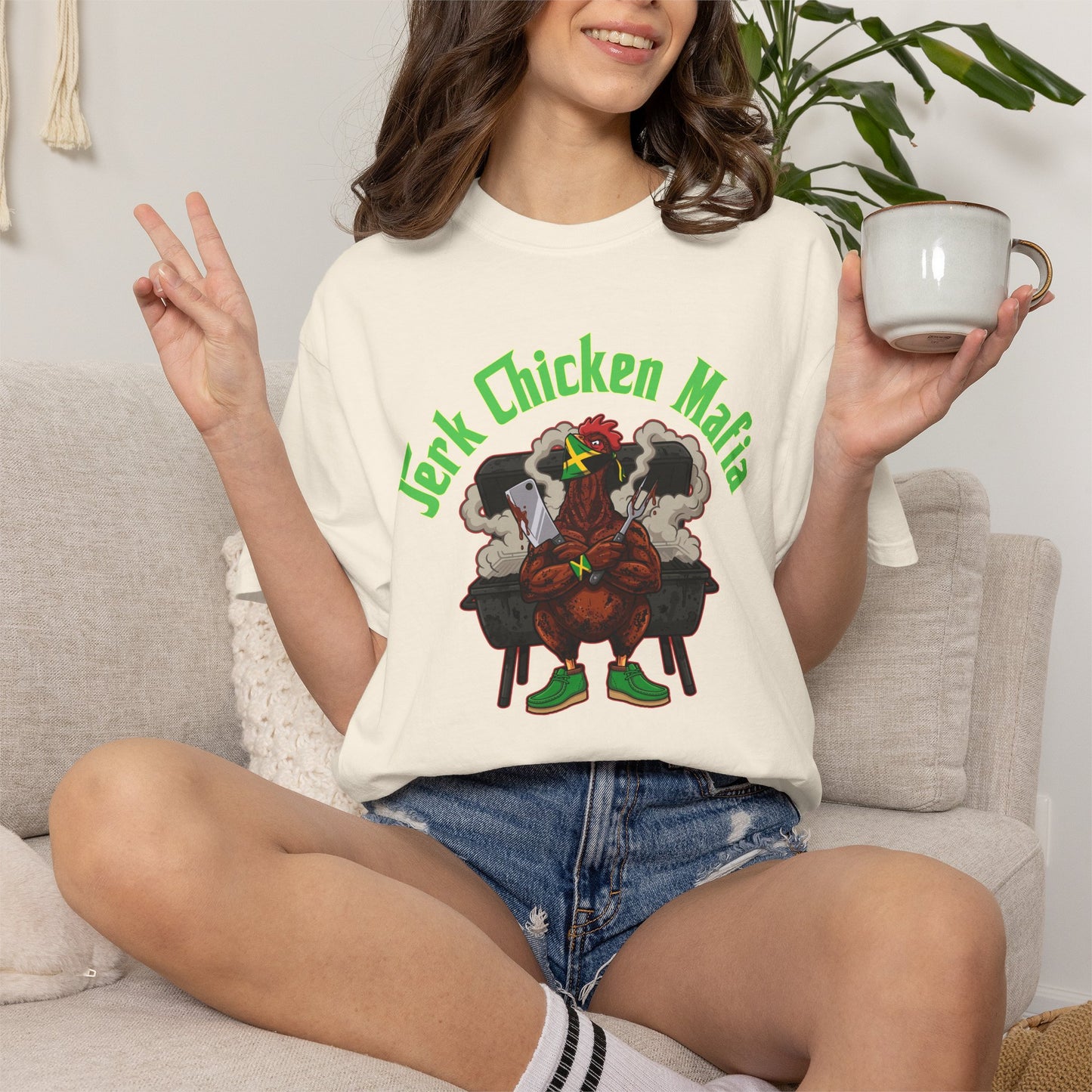 L.O.E.F Jerk Chicken Mafia Unisex Tee Shirt