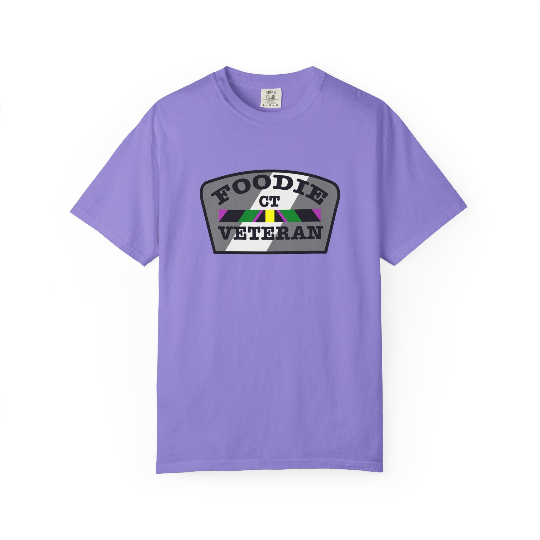 L.O.E.F Foodie Veteran CT Unisex Tee Shirt (Gray)