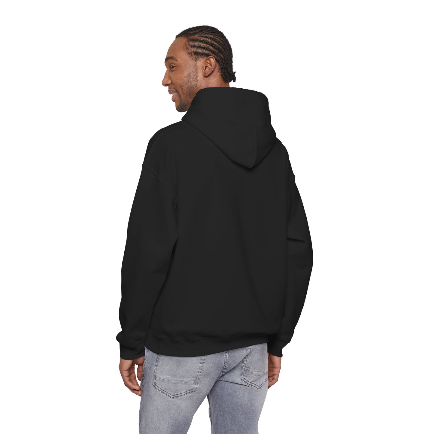 L.O.E.F White Foodie Mafia Unisex Hooded Sweatshirt (Soft Red)