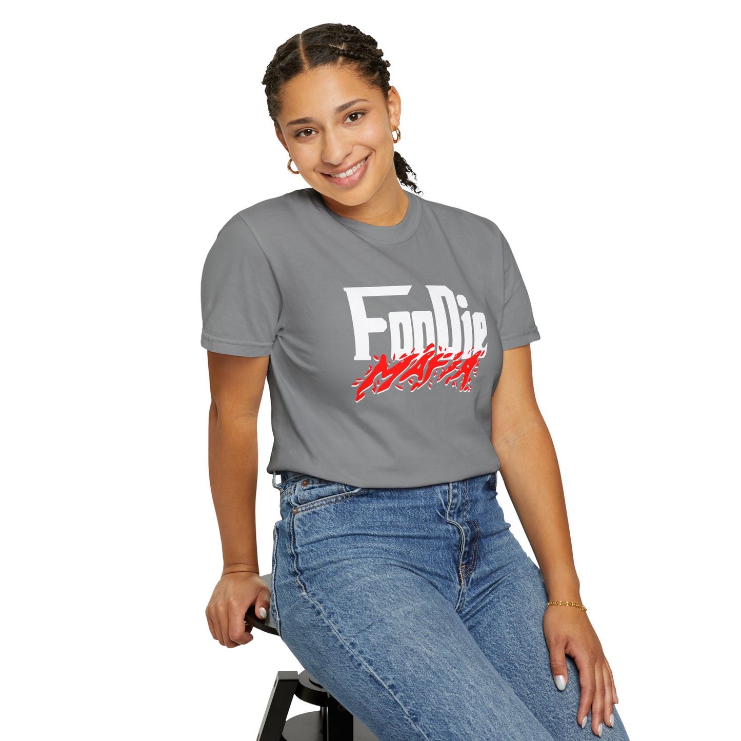 L.O.E.F Foodie Mafia Unisex Tee Shirt  (Red)