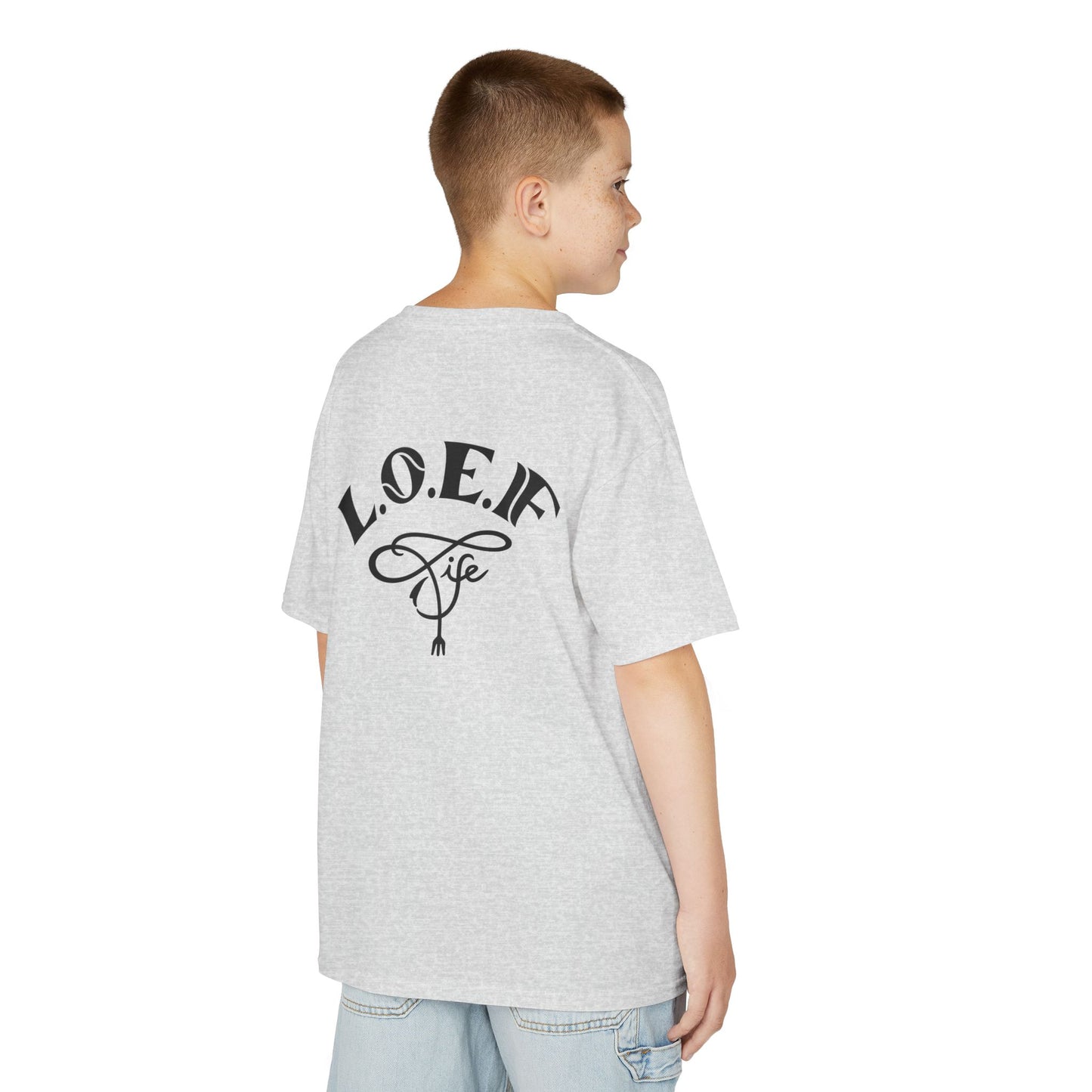 L.O.E.F Foodie 4Life Young Tee Shirt  (Machalite Green)