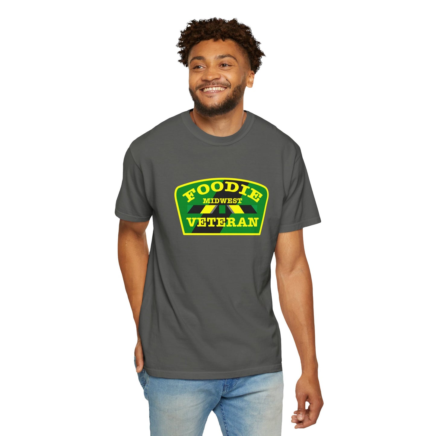 L.O.E.F Foodie Veteran MIDWEST Unisex Tee Shirt (Yellow)