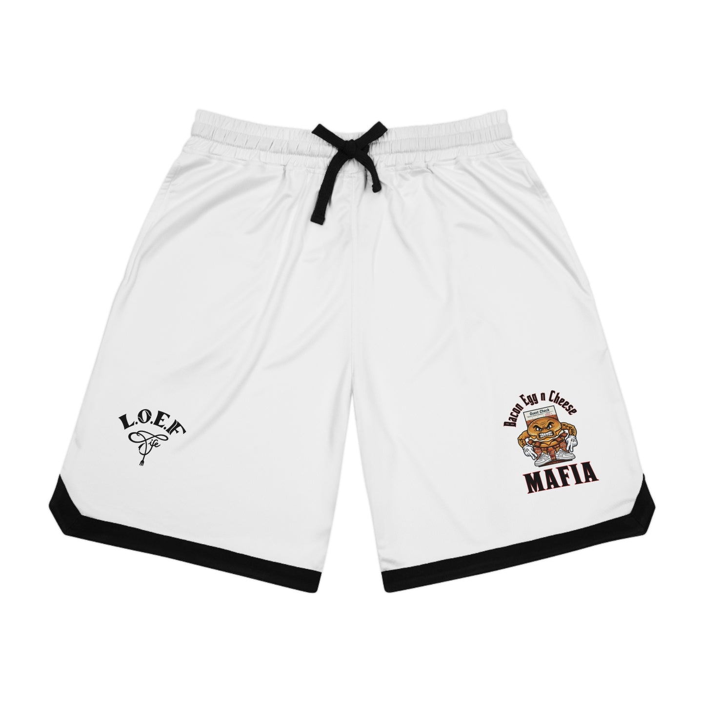 L.O.E.F Bacon Egg n Cheese Mafia Basketball Shorts