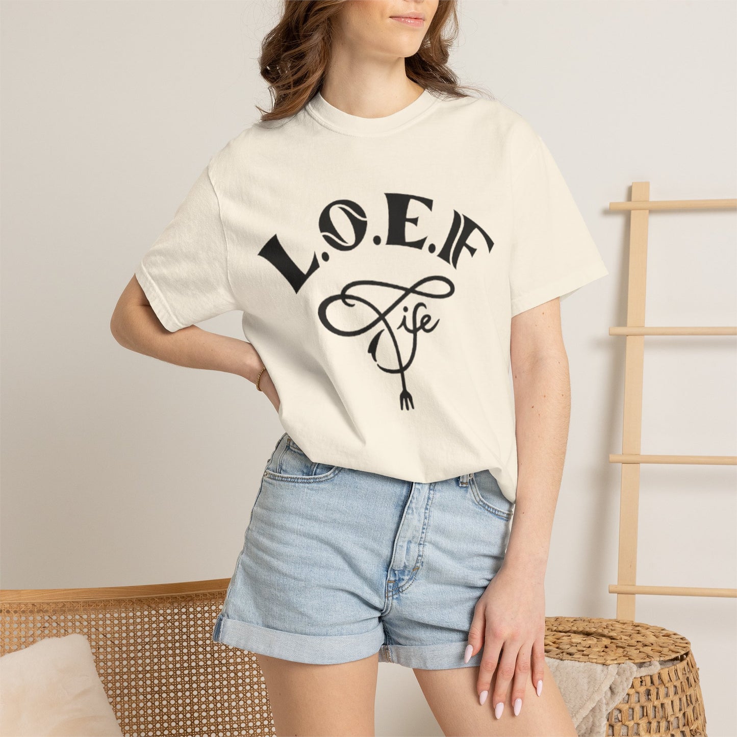 L.O.E.F Life Unisex Tee Shirt (Black)