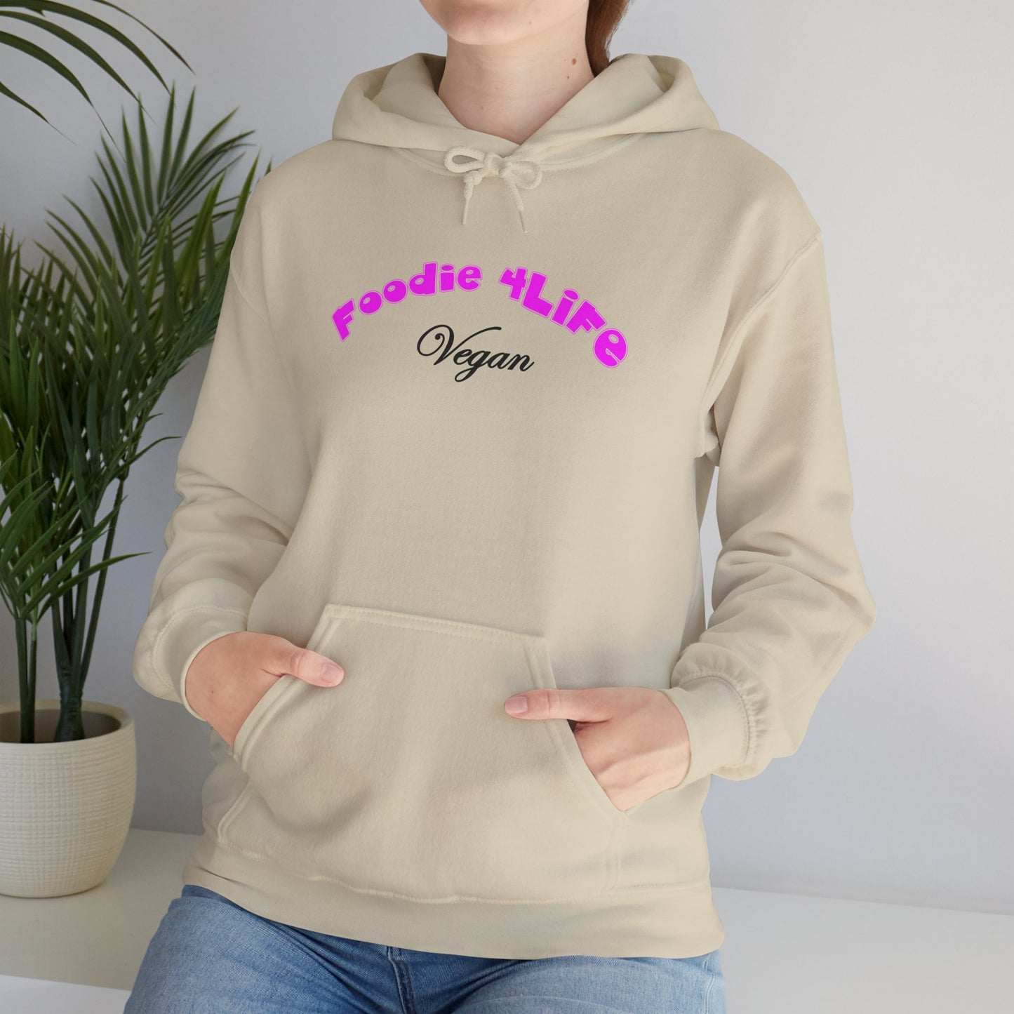 L.O.E.F Foodie 4Life Vegan Hoodie (Fuchsia)