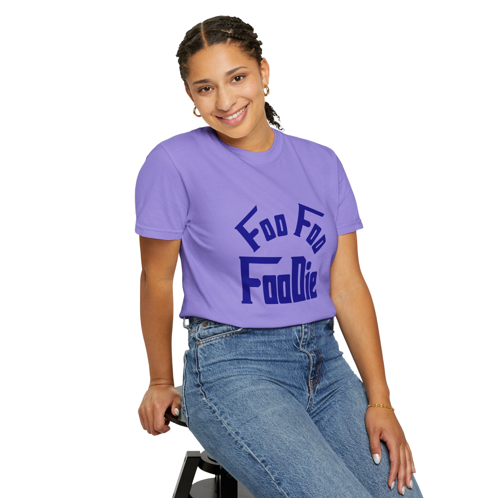 L.O.E.F FOO FOO FOODIE Unisex Tee shirt(Dark Blue)