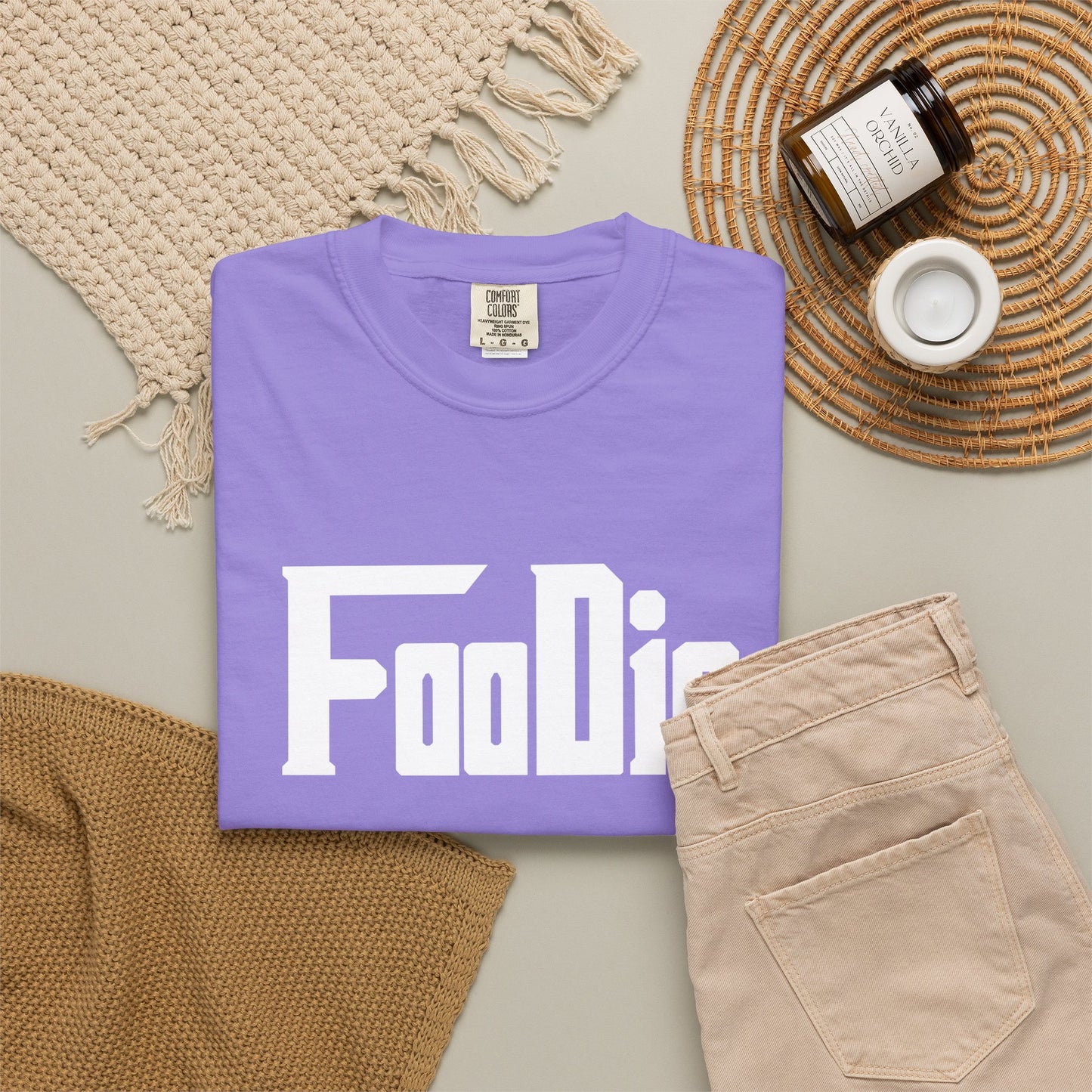 L.O.E.F Foodie Unisex Tee Shirt (White)