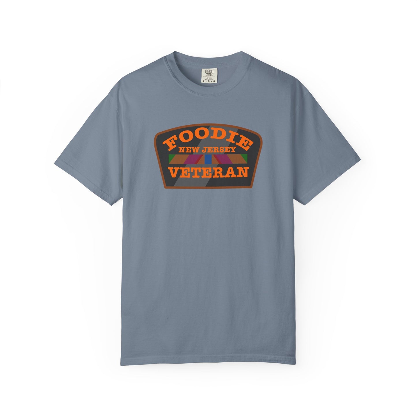 L.O.E.F Foodie Veteran NEW JERSEY Unisex Tee Shirt (Orange)