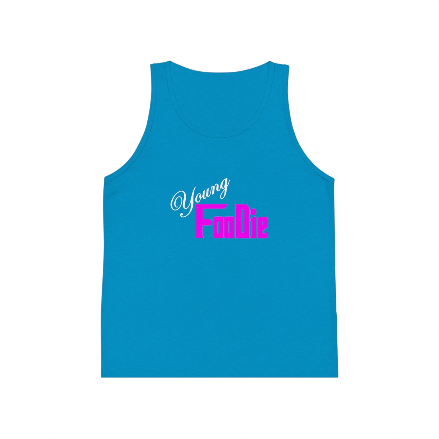 L.O.E.F White Young Foodie Kid Tank Top (Fuchsia)