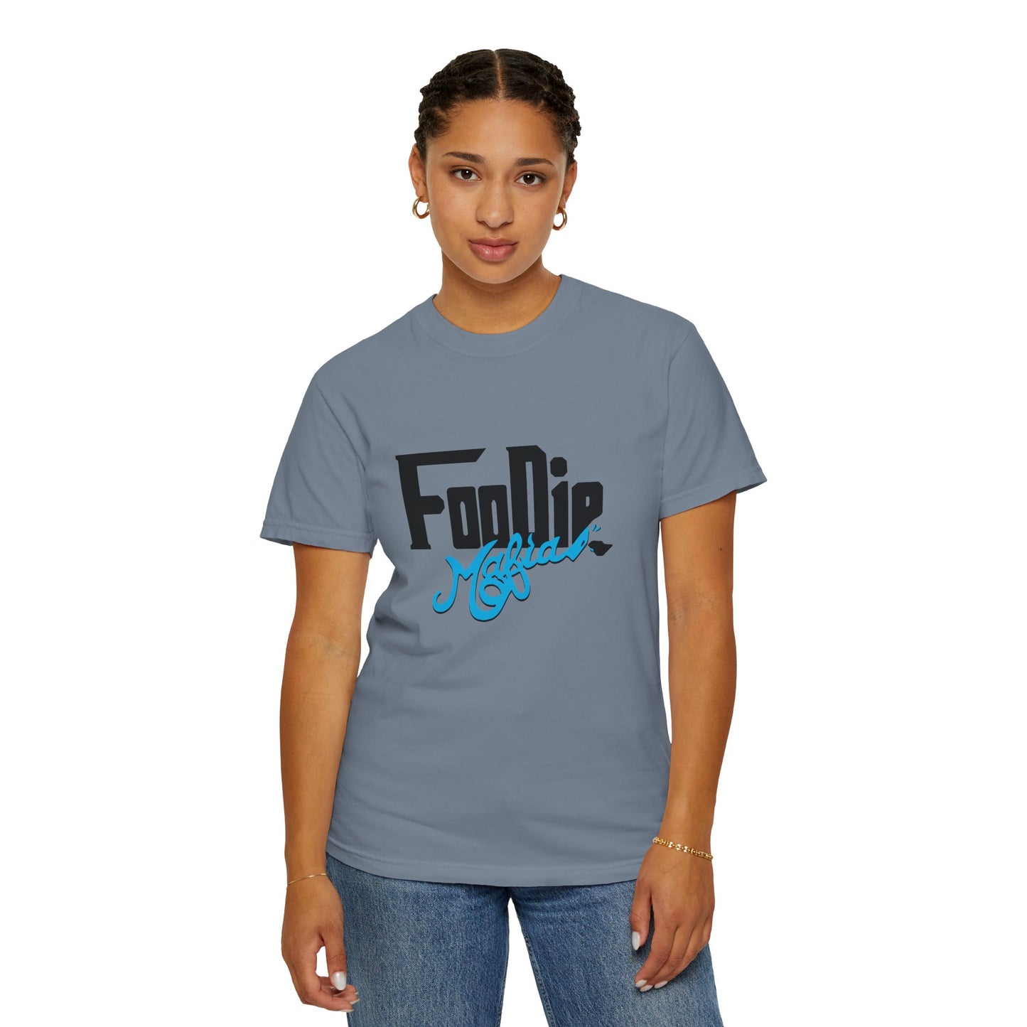 L.O.E.F Foodie Mafia Unisex Tee shirt (Sky Blue)