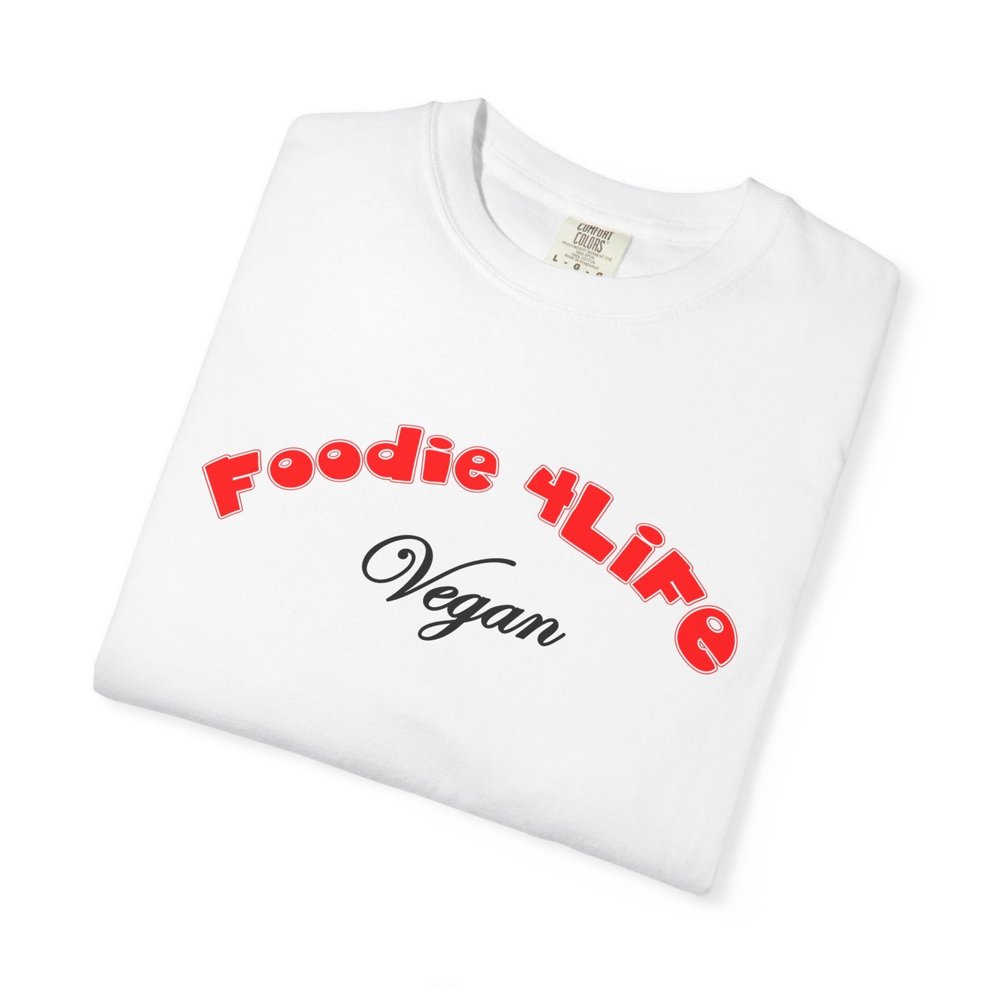 L.O.E.F Foodie 4Life Vegan Unisex Tee Shirt (Fiery Red)