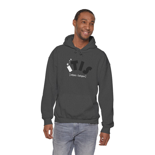 L.O.E.F ITIS Unisex Hooded Sweatshirt (White and Black)