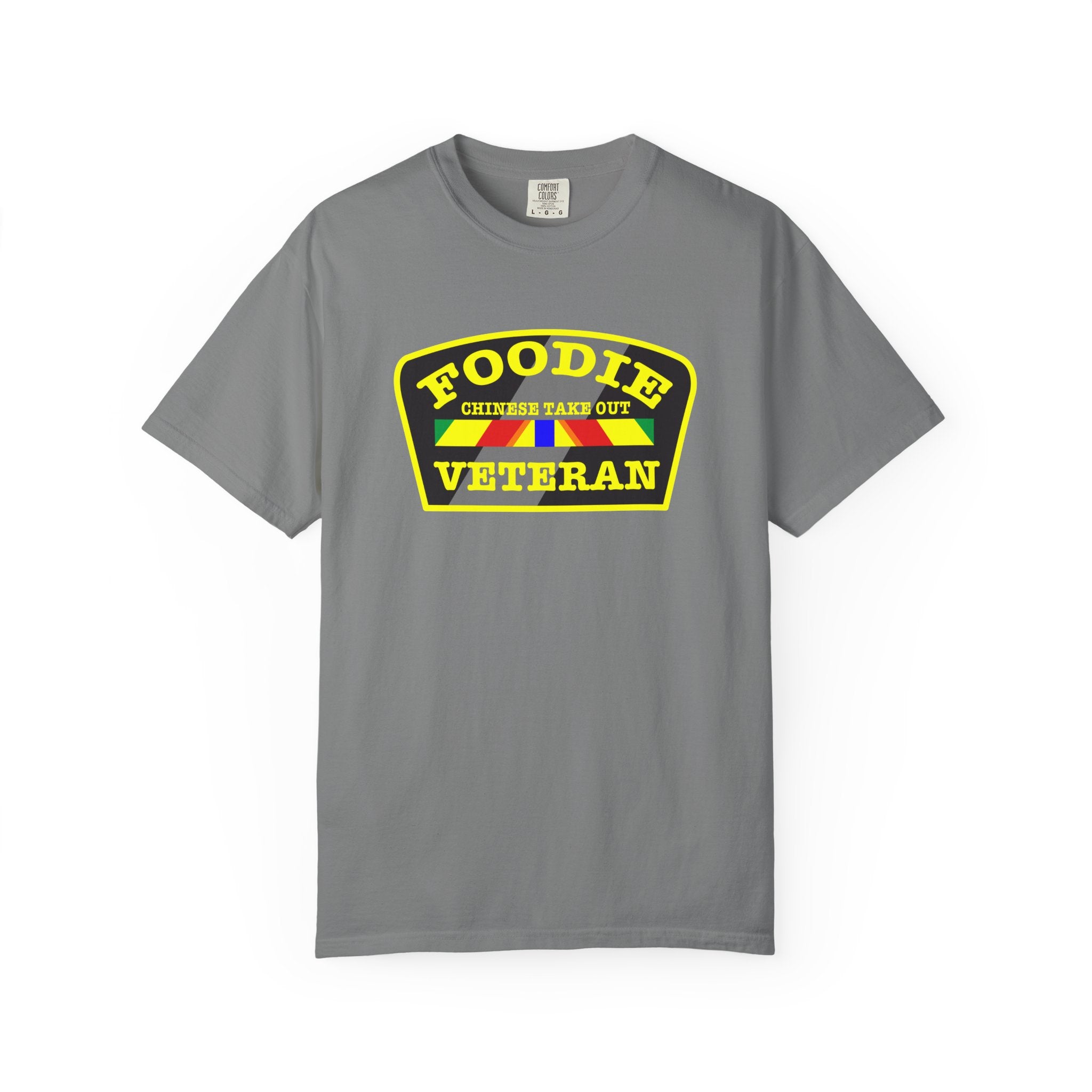 L.O.E.F Foodie Veteran CHINESE TAKE OUT Unisex Tee Shirt (Yellow)