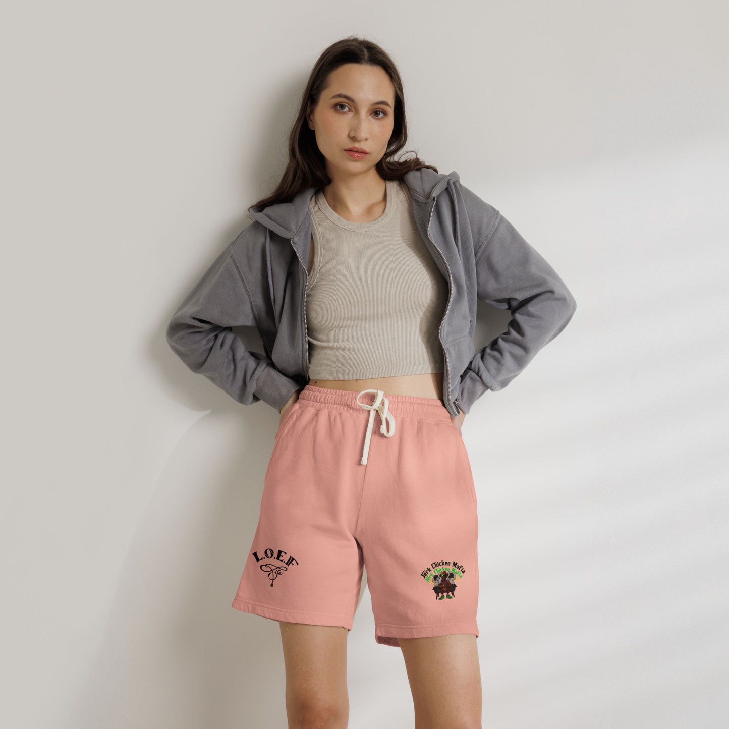 L.O.E.F Jerk Chicken Mafia Sweat Shorts
