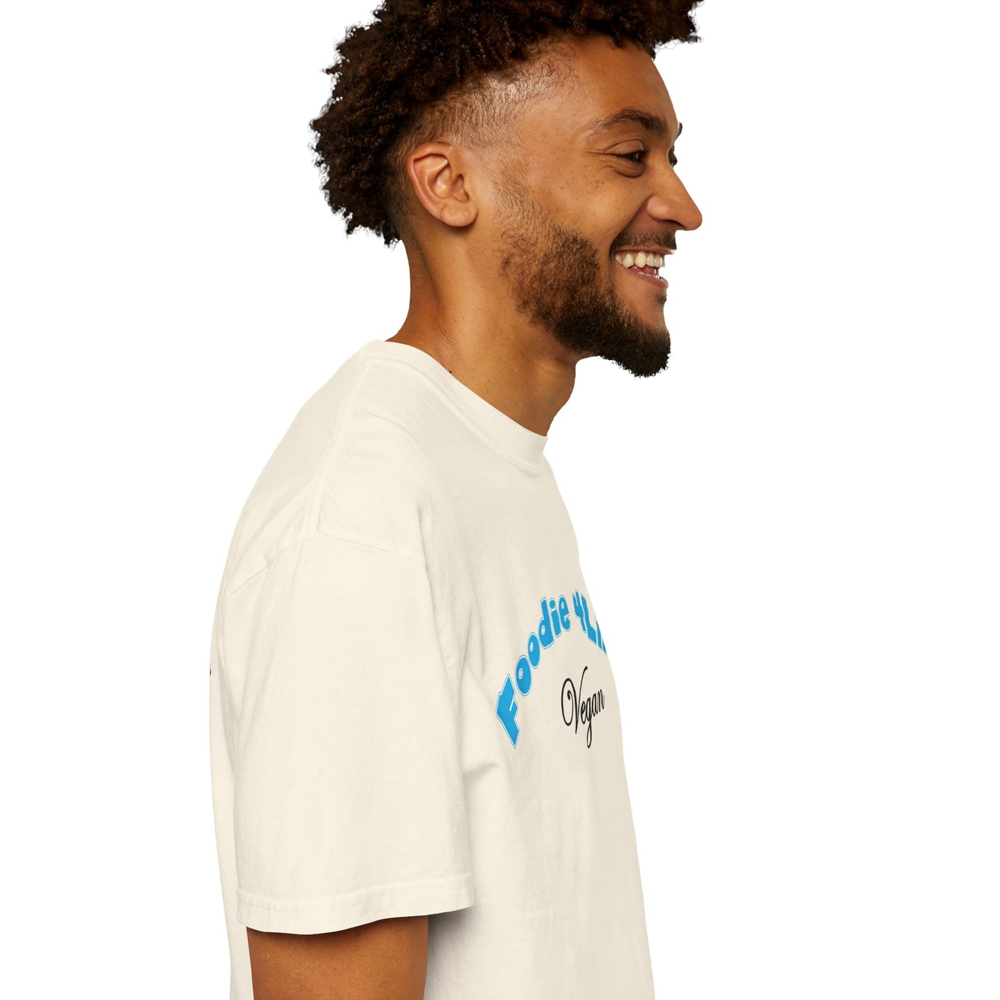 L.O.E.F Foodie 4Life Vegan Unisex Tee Shirt (Sky Blue)