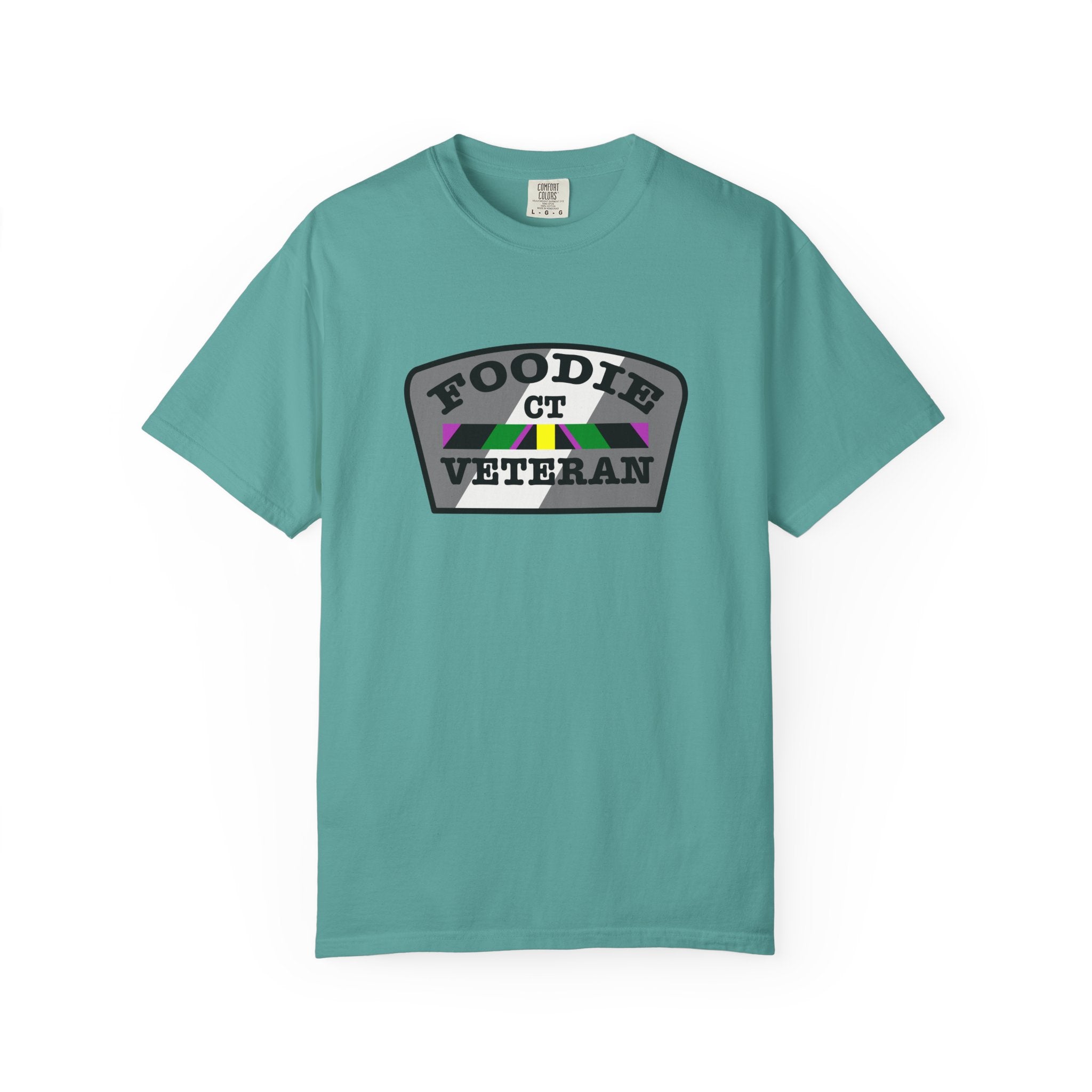 L.O.E.F Foodie Veteran CT Unisex Tee Shirt (Gray)