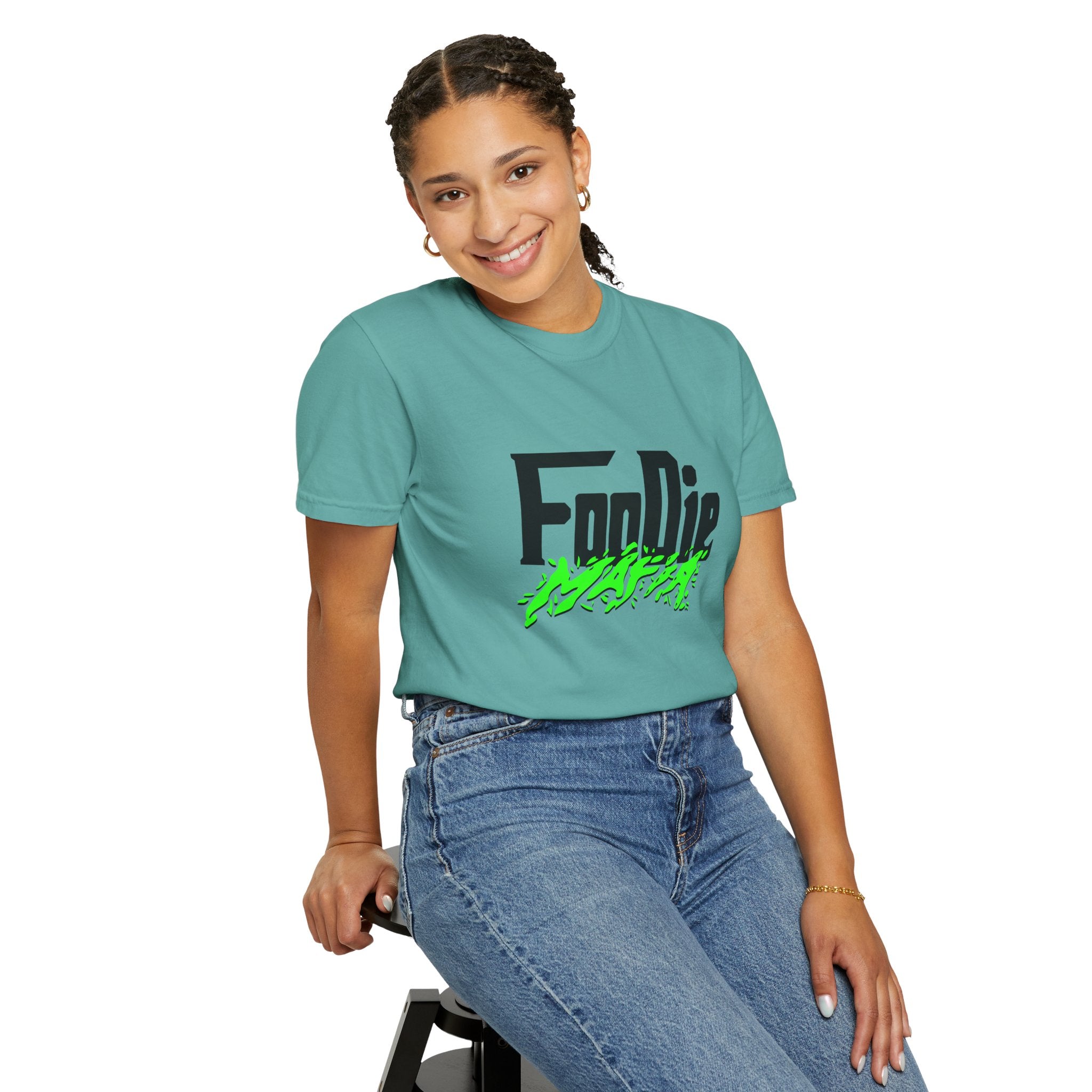 L.O.E.F Foodie Mafia Tee Shirt (Neon Green)