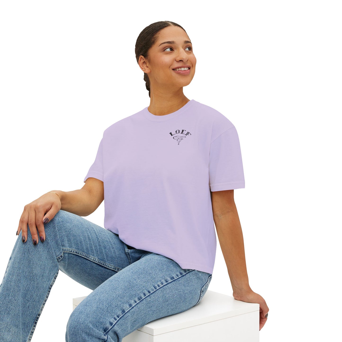 L.O.E.F Foodie 4Life Certified Boxy Tee (Fuchsia)