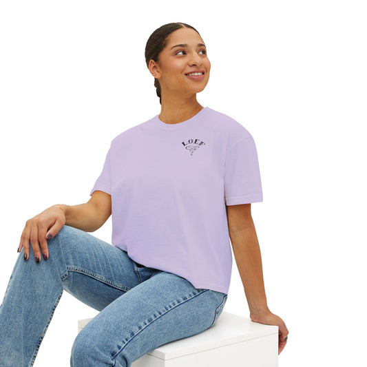 L.O.E.F Foodie 4Life Certified Boxy Tee (Fuchsia)