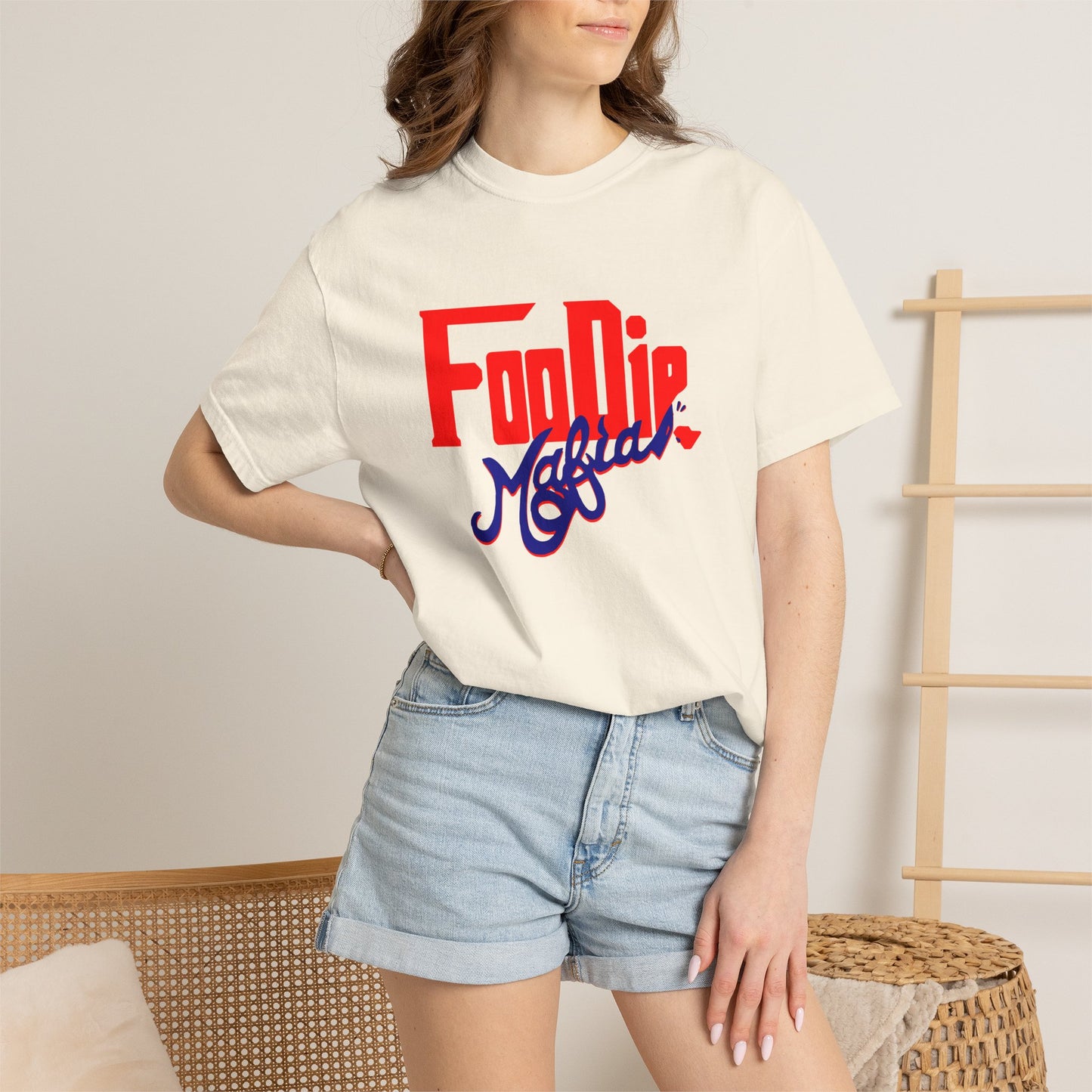 L.O.E.F Red Foodie Mafia Unisex Tee shirt (Dark Blue)