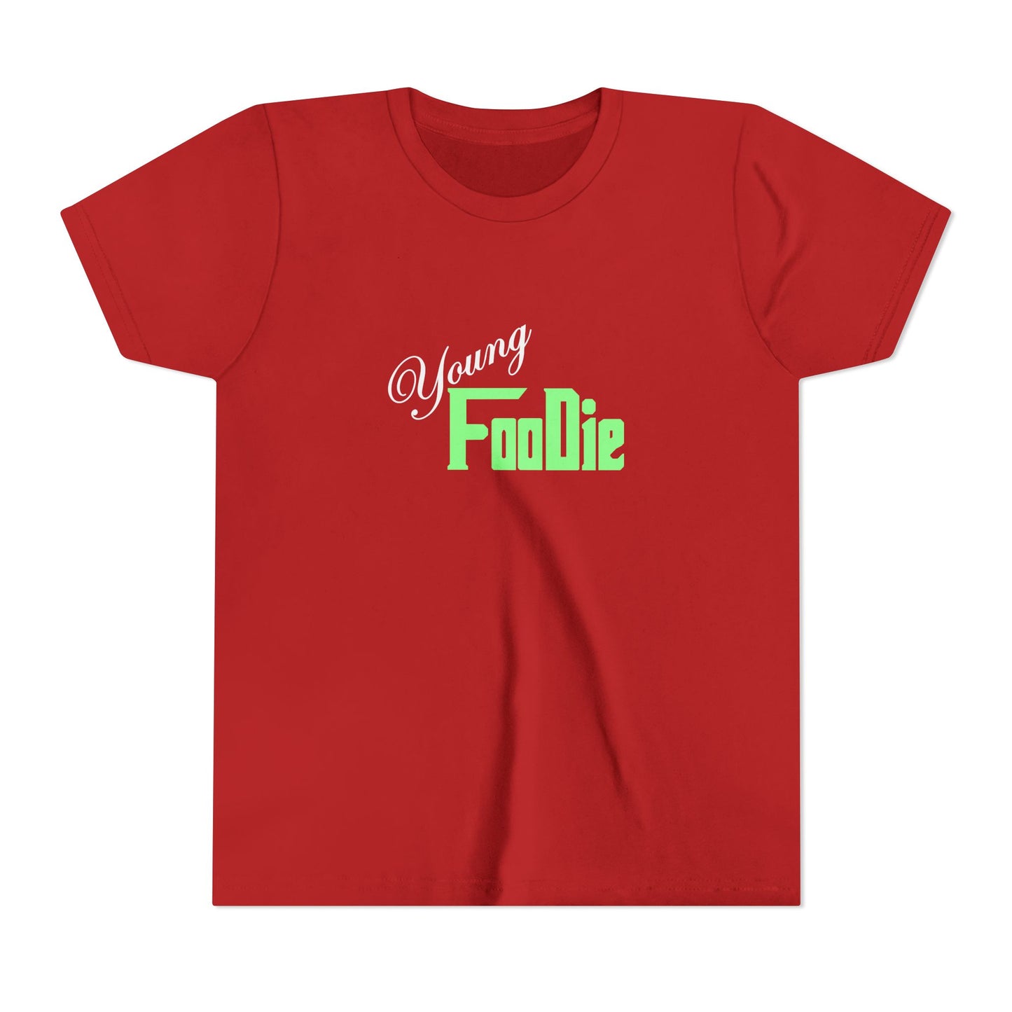 L.O.E.F White Young Foodie Youth Short Sleeve Tee (Mint Green)
