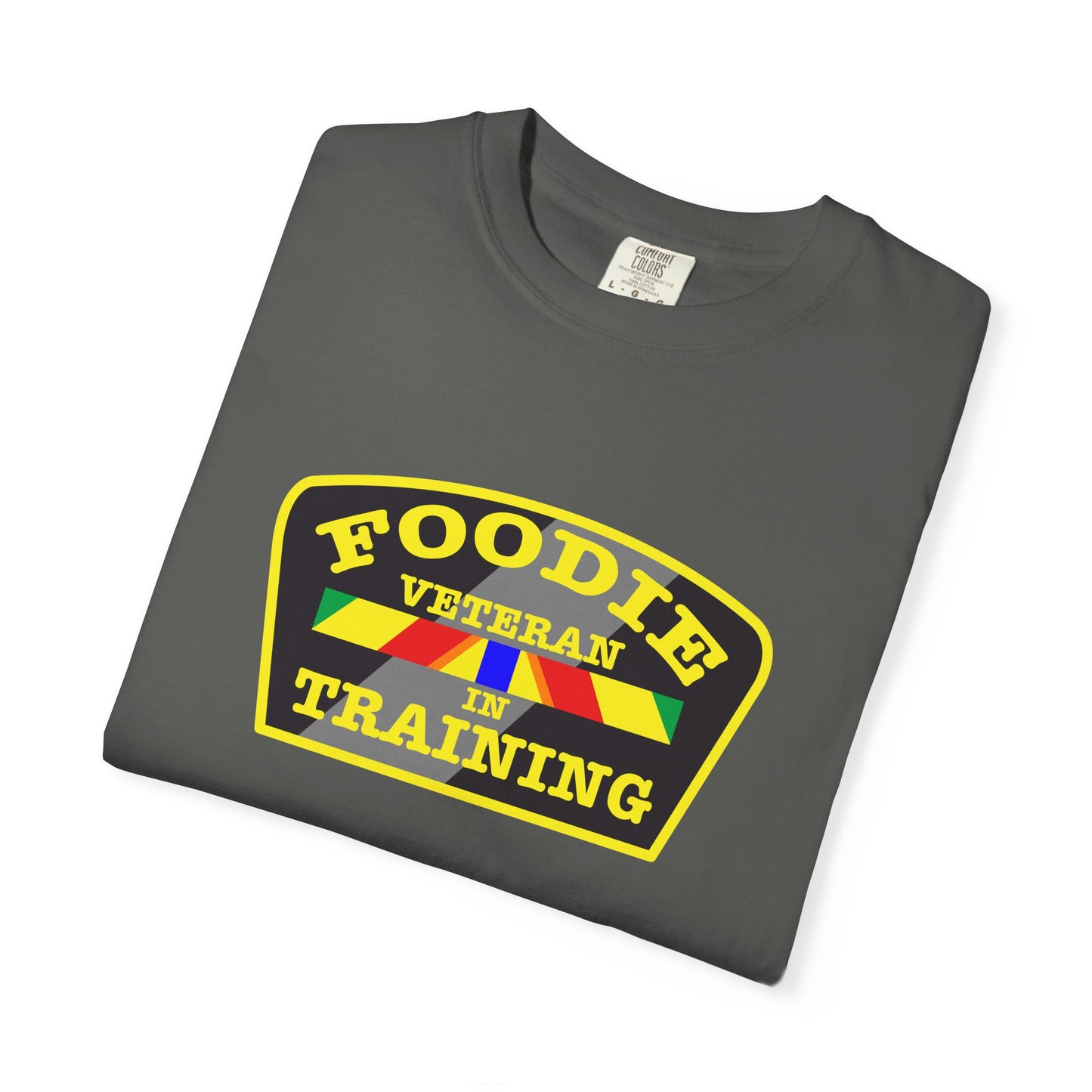 L.O.E.F Foodie Veteran IN TRAINING Unisex Tee Shirt (Yellow)