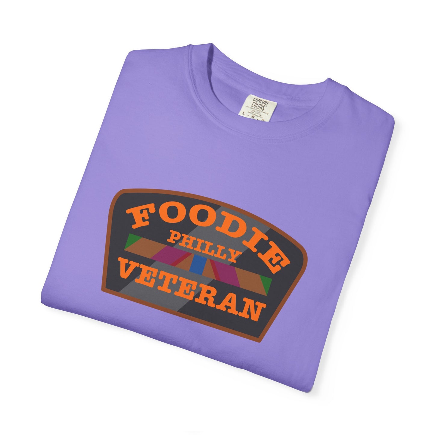 L.O.E.F Foodie Veteran PHILLY Unisex Tee Shirt (Orange)