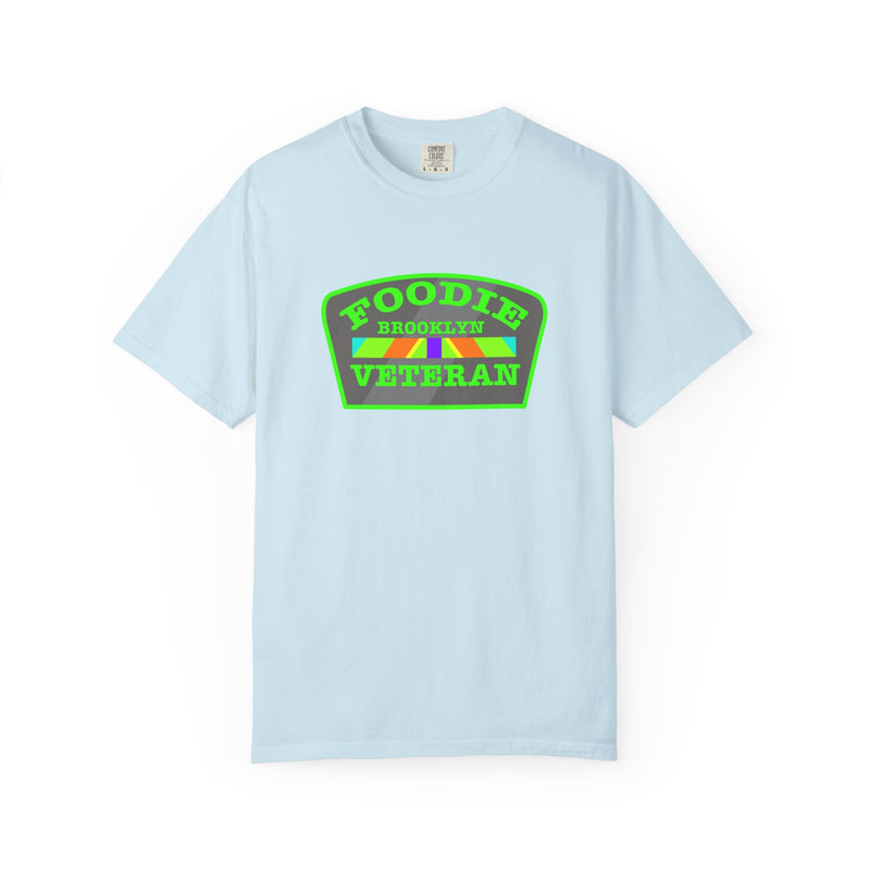 L.O.E.F Foodie Veteran BROOKLYN Unisex Tee Shirt (Neon Green)