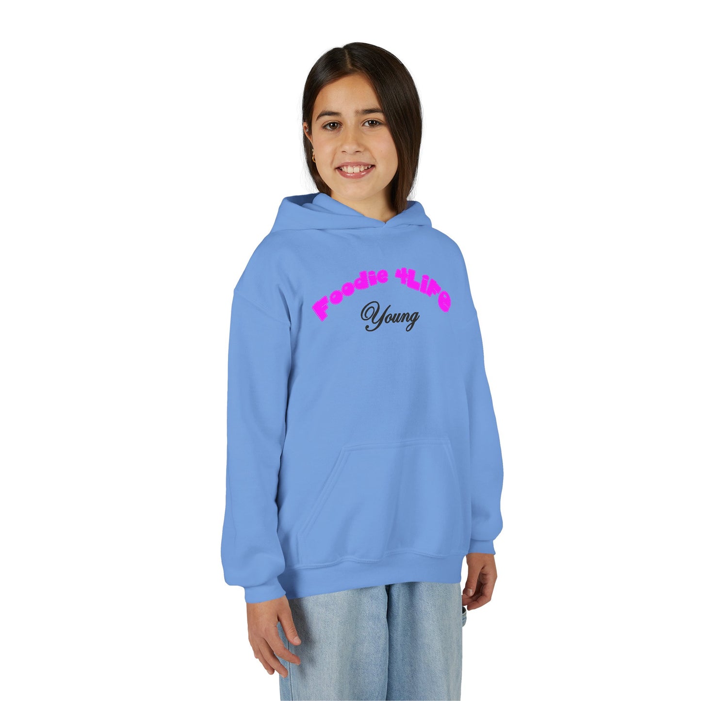 L.O.E.F Foodie 4Life Young Hoodie (Fuchsia)
