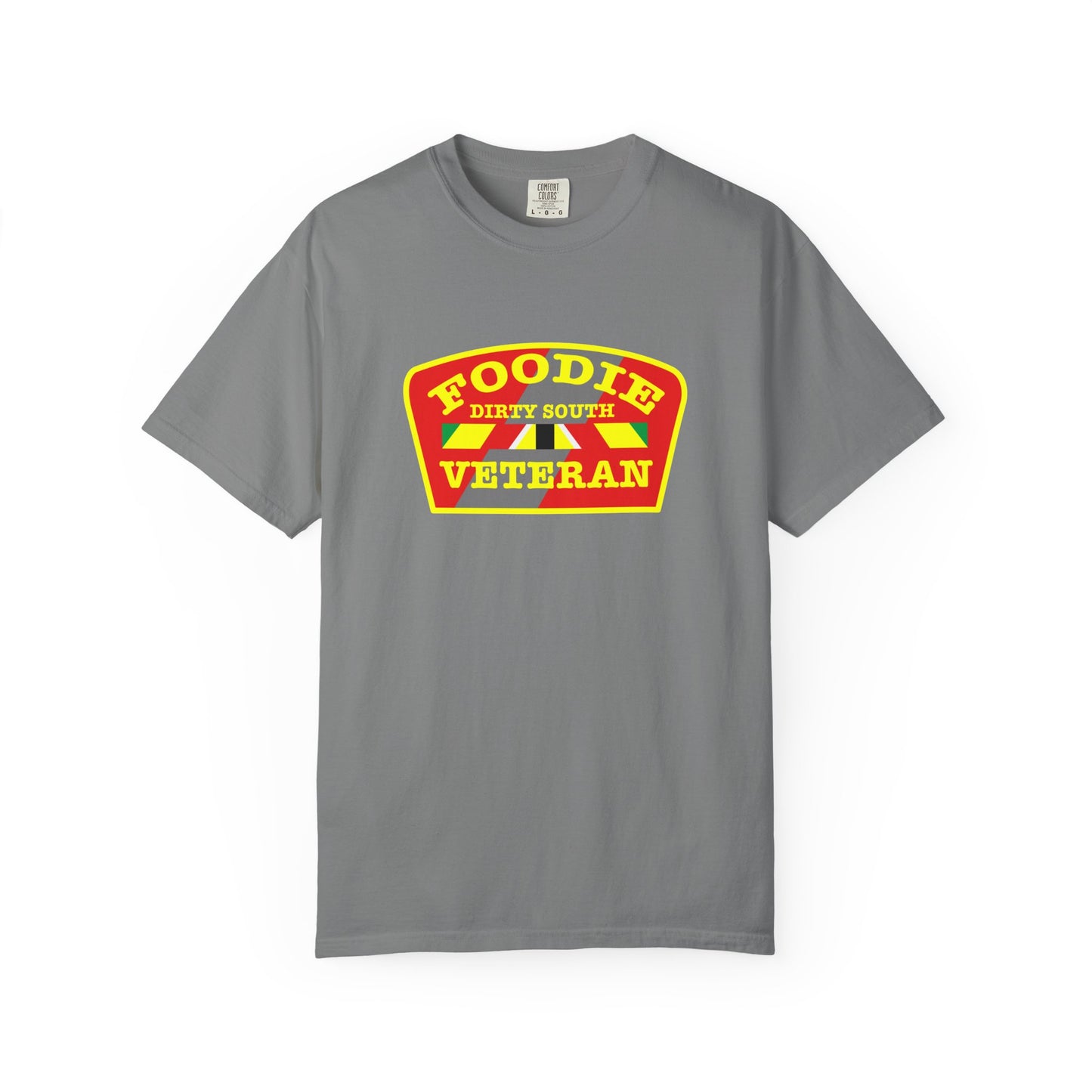 L.O.E.F Foodie Veteran DIRTY SOUTH Unisex Tee Shirt (Yellow)