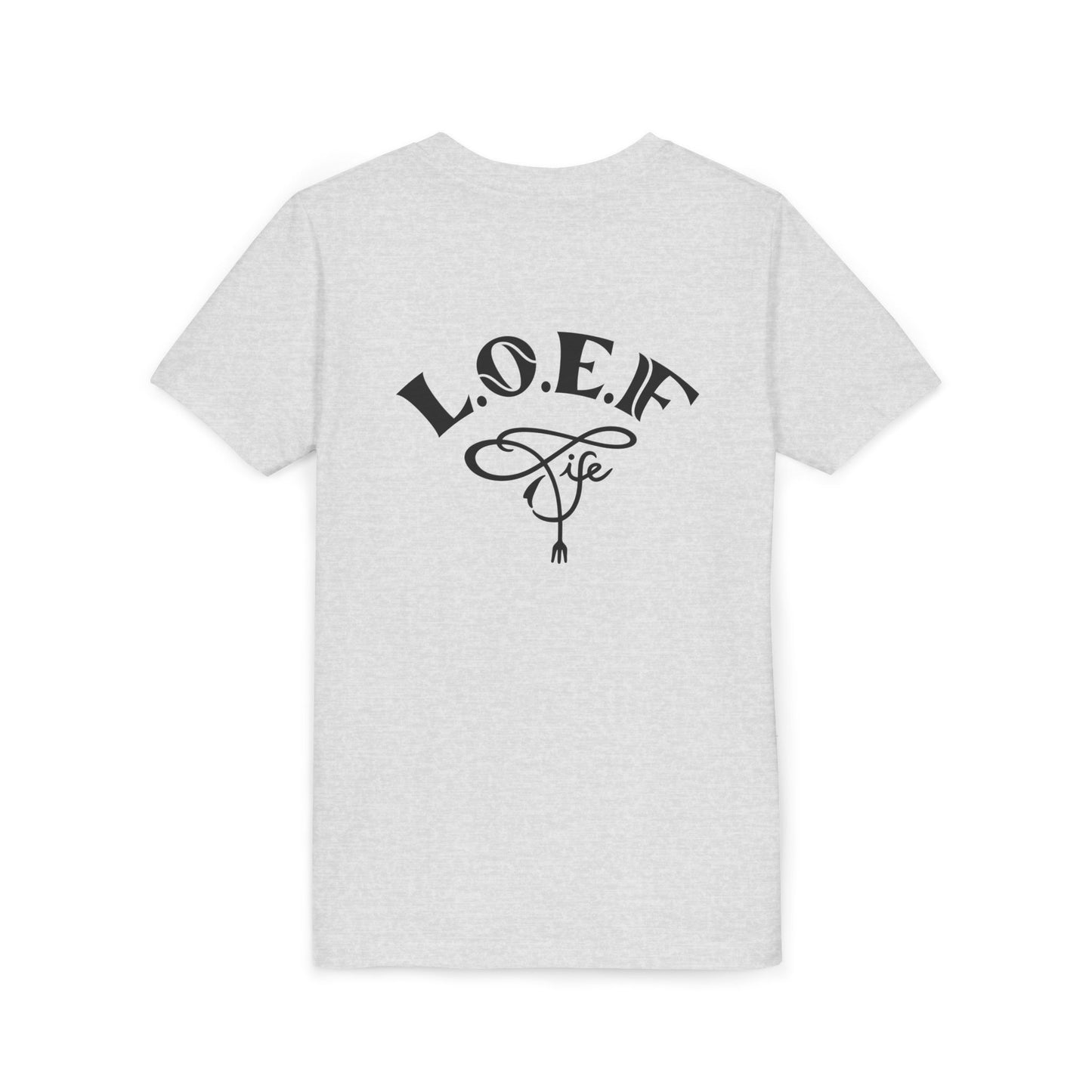 L.O.E.F Foodie 4Life Young Tee Shirt  (Fiery Red)