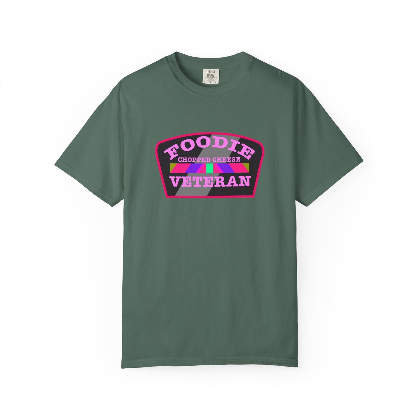 L.O.E.F Foodie Veteran Chopped Cheese Unisex Tee Shirt (Pink)