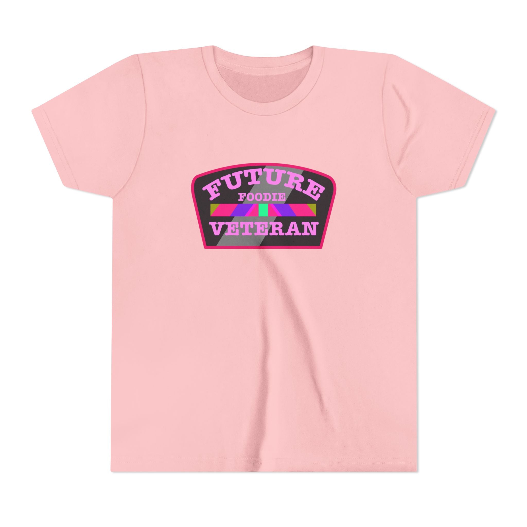 L.O.E.F Future Foodie Veteran Kids Tee Shirt (Pink)