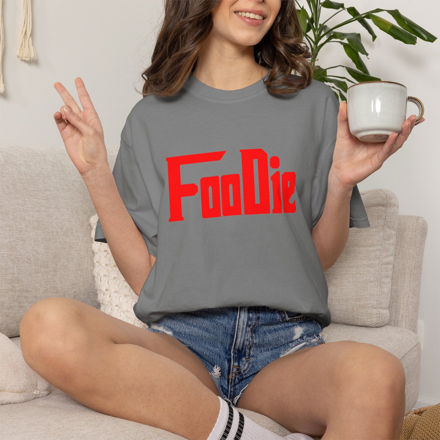 L.O.E.F Foodie Unisex Tee Shirt (Fiery Red)
