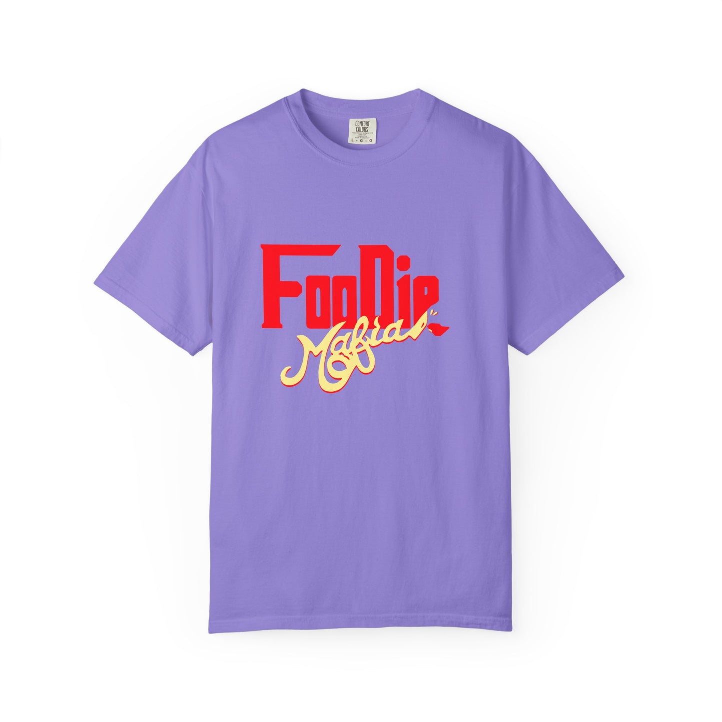 L.O.E.F Red Foodie Mafia Unisex Tee Shirt (Soft Yellow)