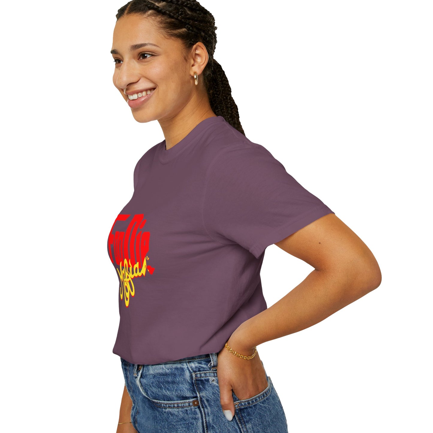 L.O.E.F Red Foodie Mafia Unisex Tee shirt (Bright Yellow)